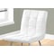 Monarch Specialties Dining Chair, Set Of 2, Side, Upholstered, Kitchen, Dining Room, Pu Leather Look, White, Chrome I 1071 - alternate 3